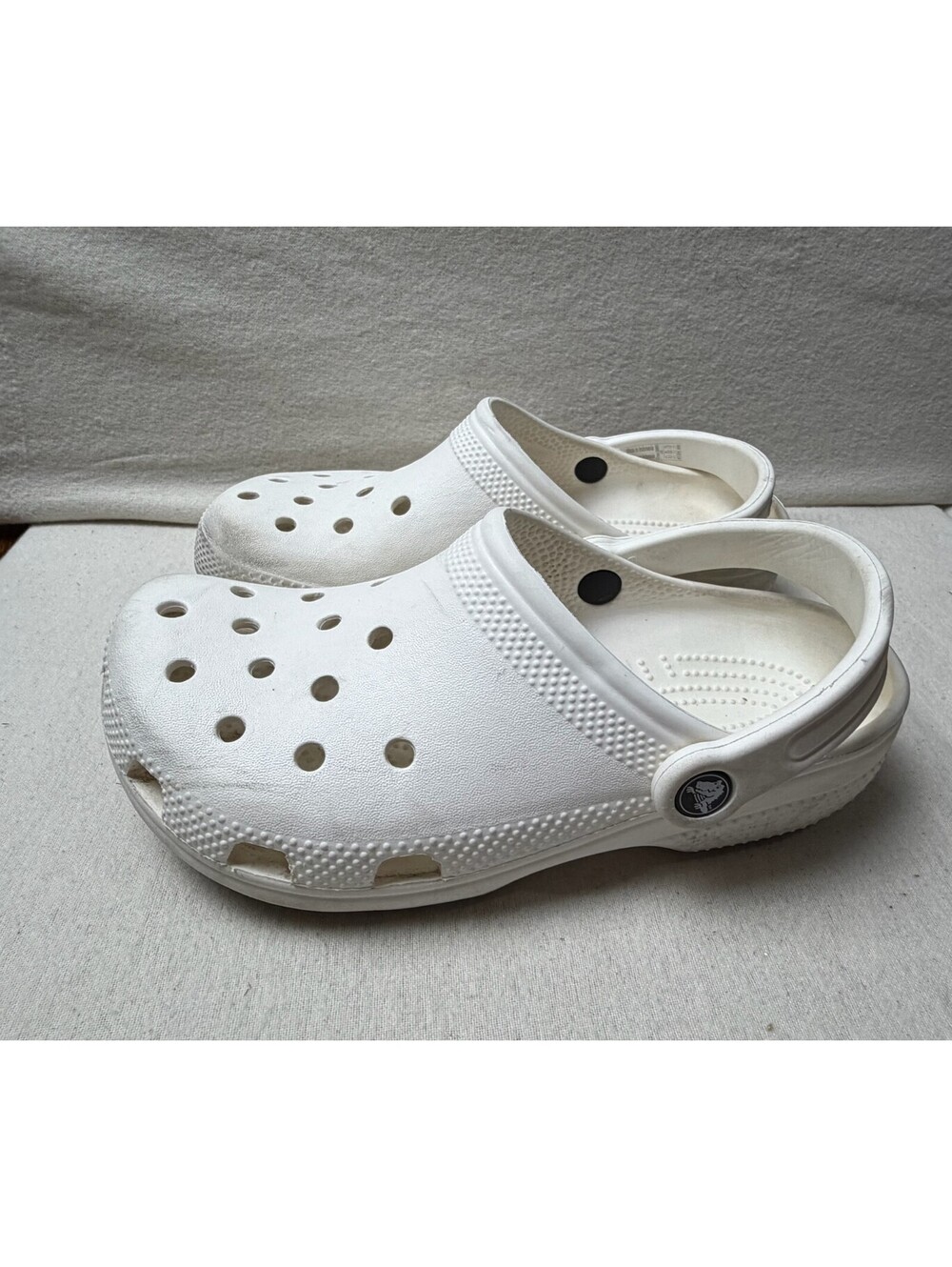 Crocs Classic Clog White J5 Juniors Big Kids Size 5 Slip On Shoes